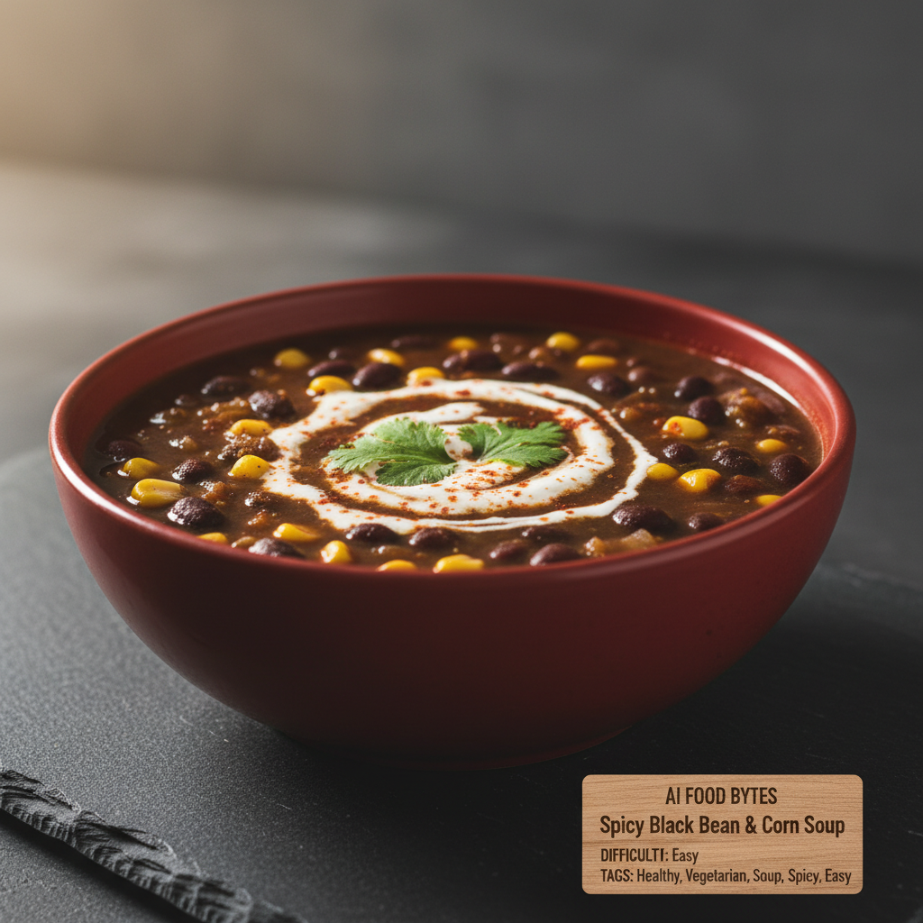 Spicy Black Bean and Corn Soup gallery photo