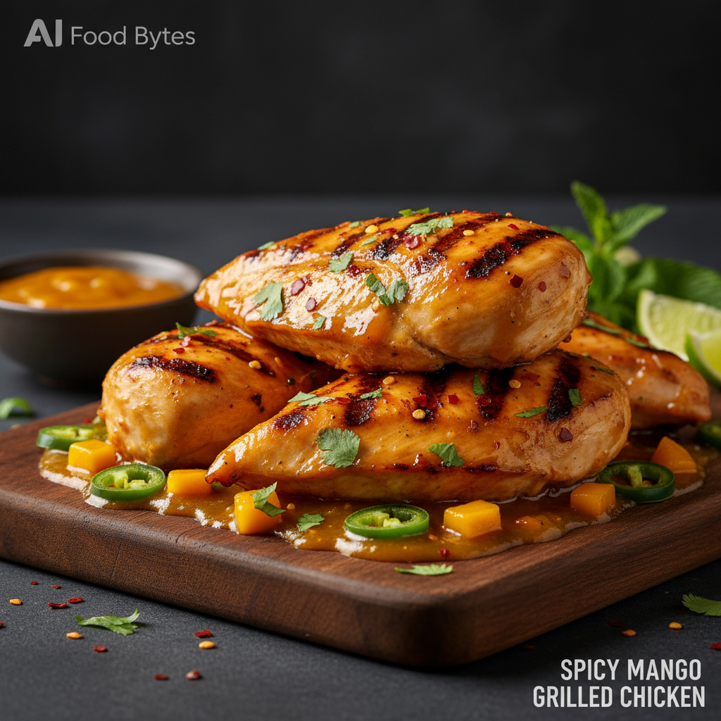 Spicy Mango Glazed Grilled Chicken gallery photo