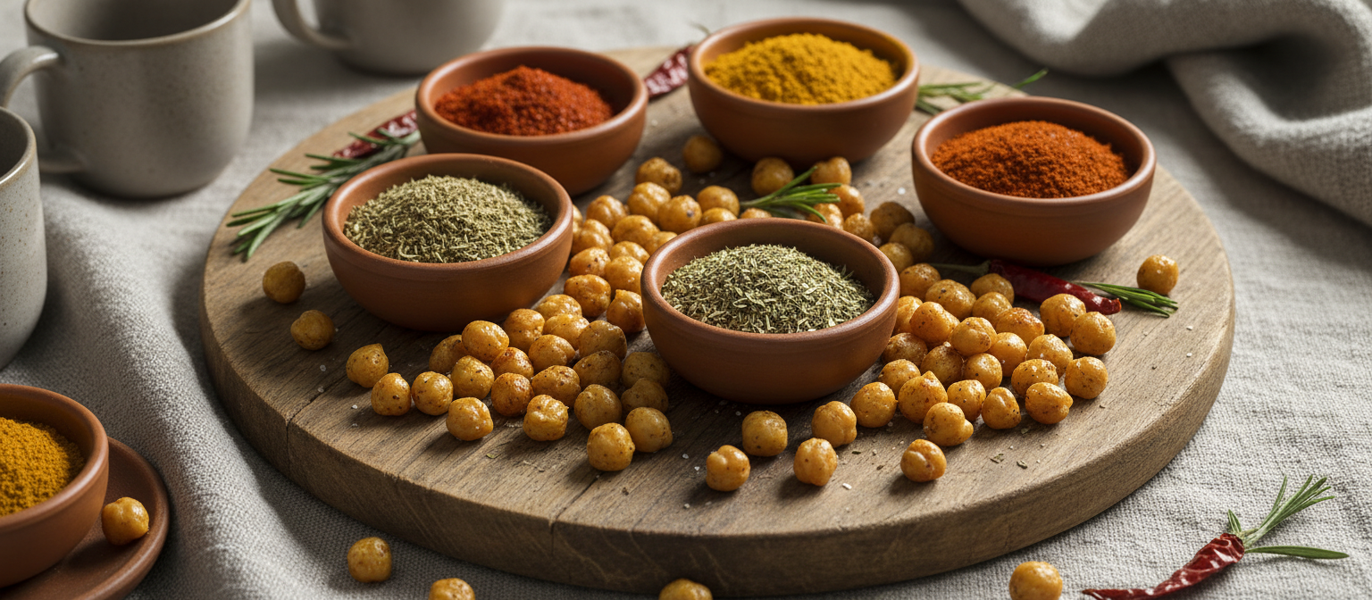 Sweet and Spicy Roasted Chickpea Snack gallery photo