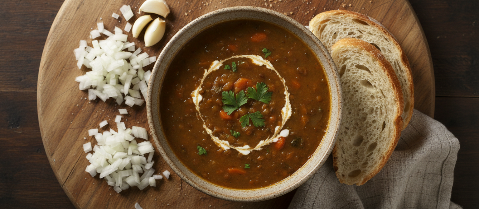 Warm Lentil Soup with Smoked Paprika gallery photo