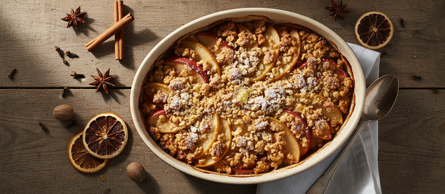 Warm Spiced Apple and Pear Crisp gallery photo