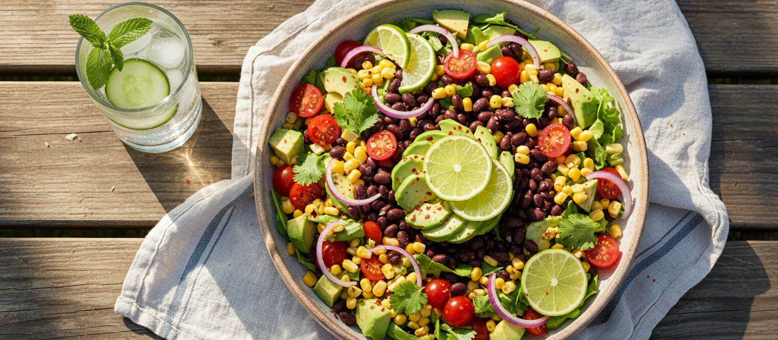 Zesty Avocado and Black Bean Salad with Lime Dressing gallery photo