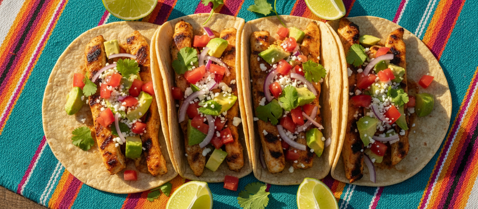 Zesty Lime and Cilantro Grilled Chicken Tacos gallery photo