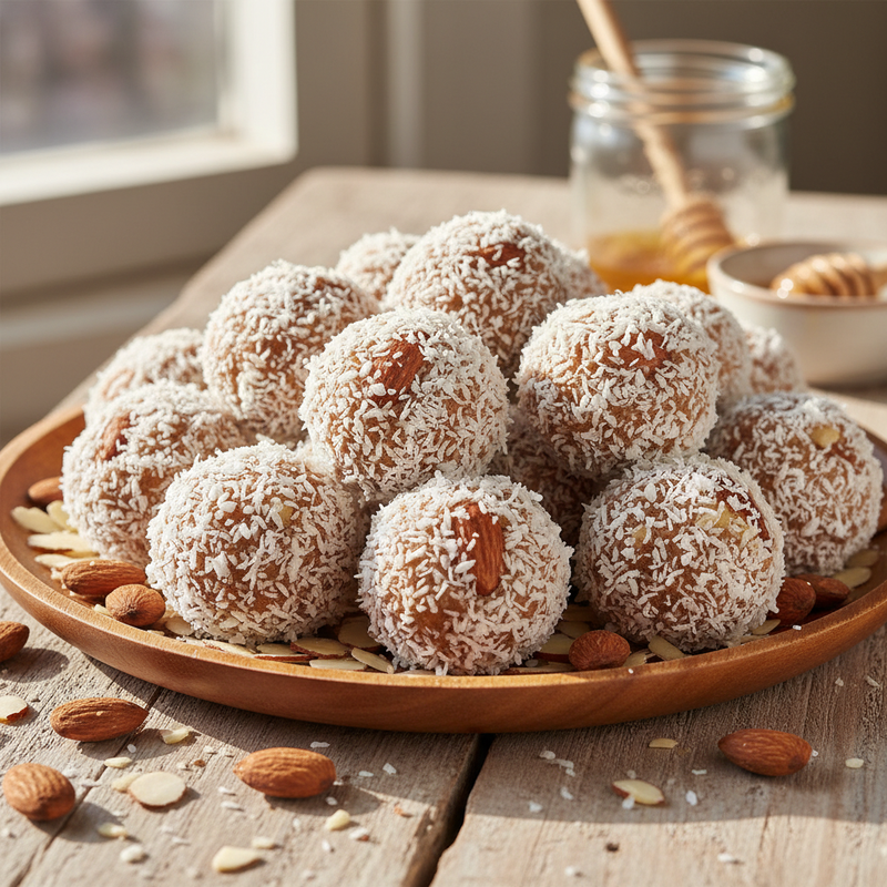 Almond Coconut Energy Bites hero image