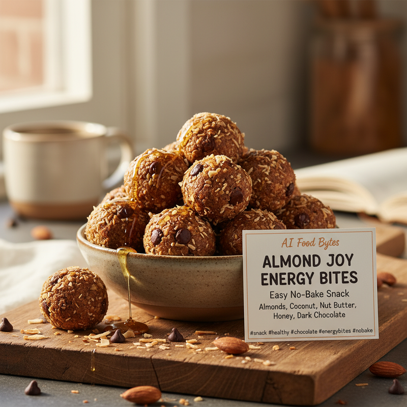 Almond Joy Energy Bites hero image