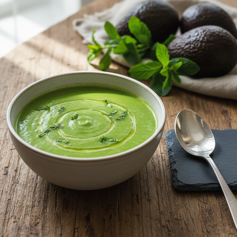 Chilled Avocado Mint Soup hero image