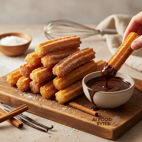 Cinnamon Sugar Churros with Chocolate Dip preview