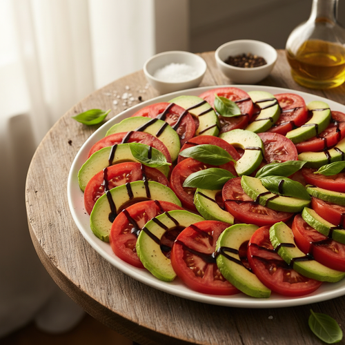 Creamy Avocado and Tomato Caprese Salad preview