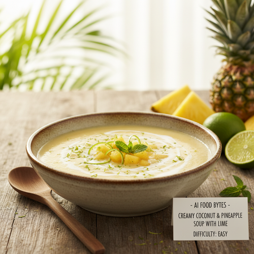 Creamy Coconut and Pineapple Soup with Lime preview