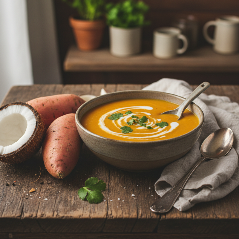 Creamy Sweet Potato and Coconut Soup hero image