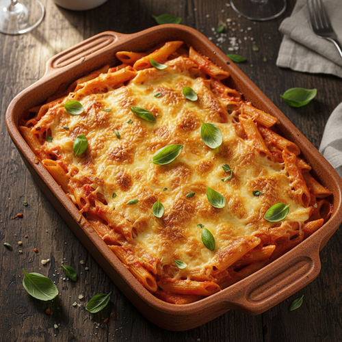Creamy Tomato Basil Pasta Bake preview