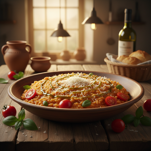 Creamy Tomato Basil Risotto with Parmesan preview