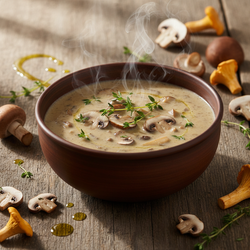 Creamy Wild Mushroom Soup with Thyme preview