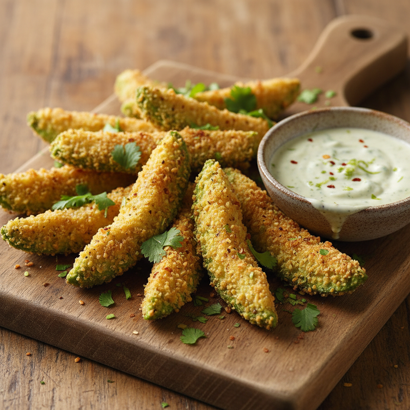 Crispy Baked Avocado Fries hero image