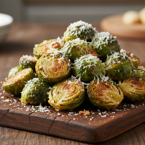 Crispy Garlic Parmesan Brussels Sprouts preview