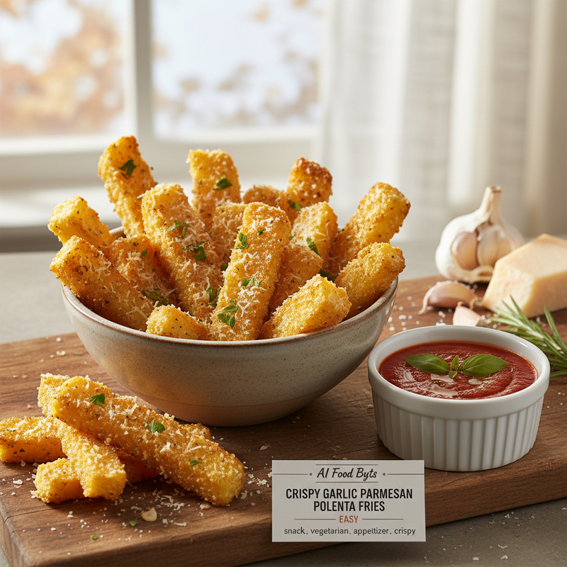 Crispy Garlic Parmesan Polenta Fries hero image