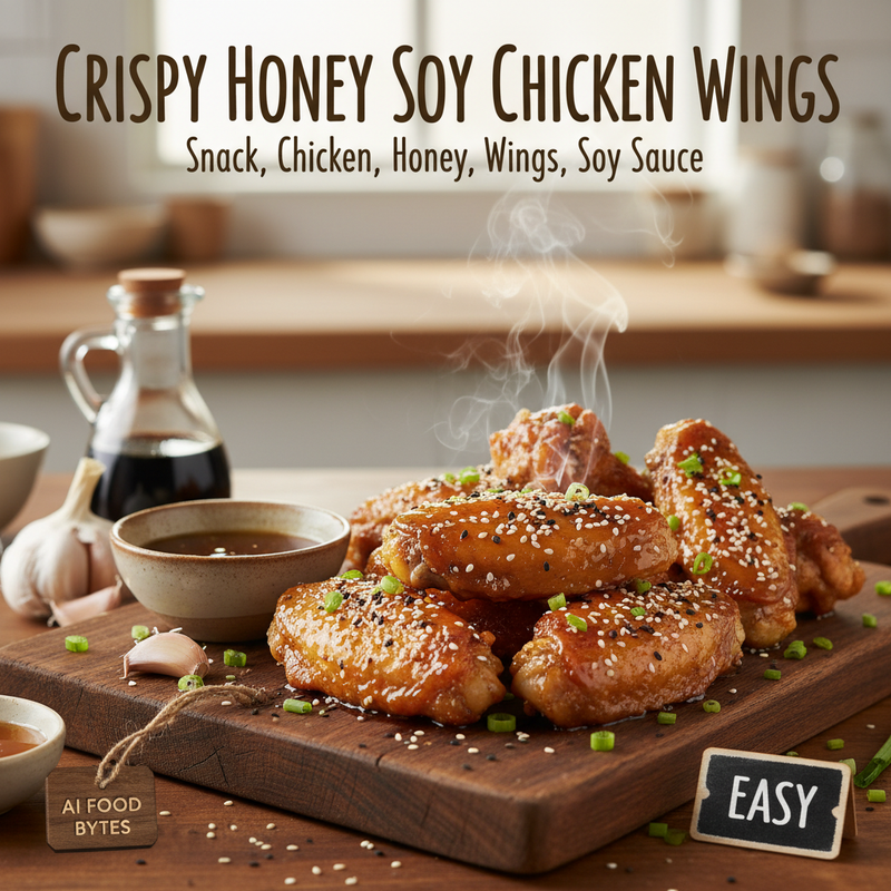 Crispy Honey Soy Chicken Wings hero image
