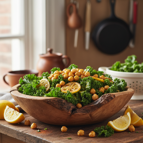 Crispy Roasted Chickpea and Kale Salad preview
