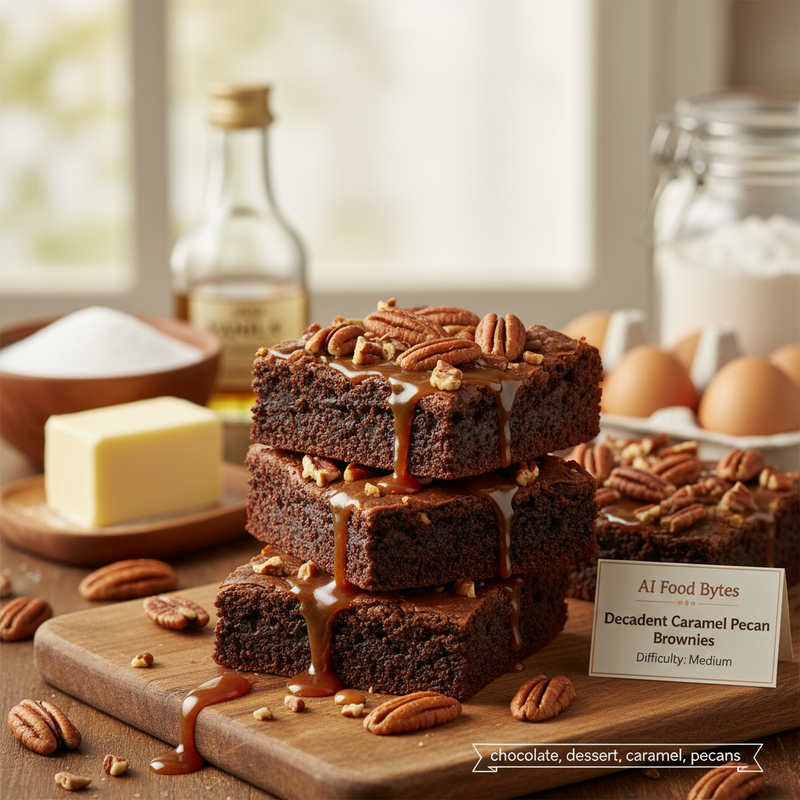 Decadent Caramel Pecan Brownies hero image