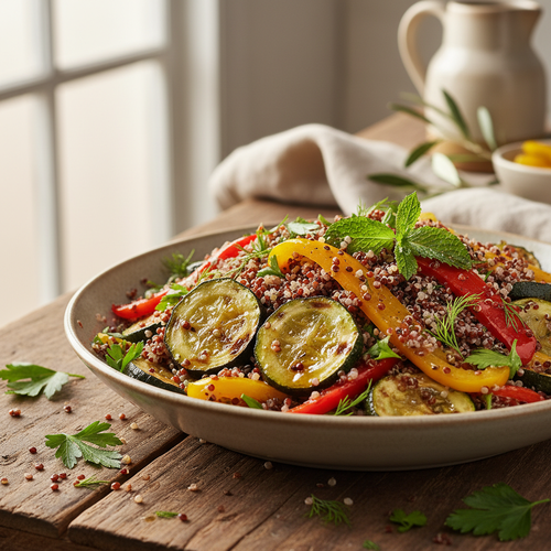 Herbed Quinoa and Roasted Vegetable Salad preview