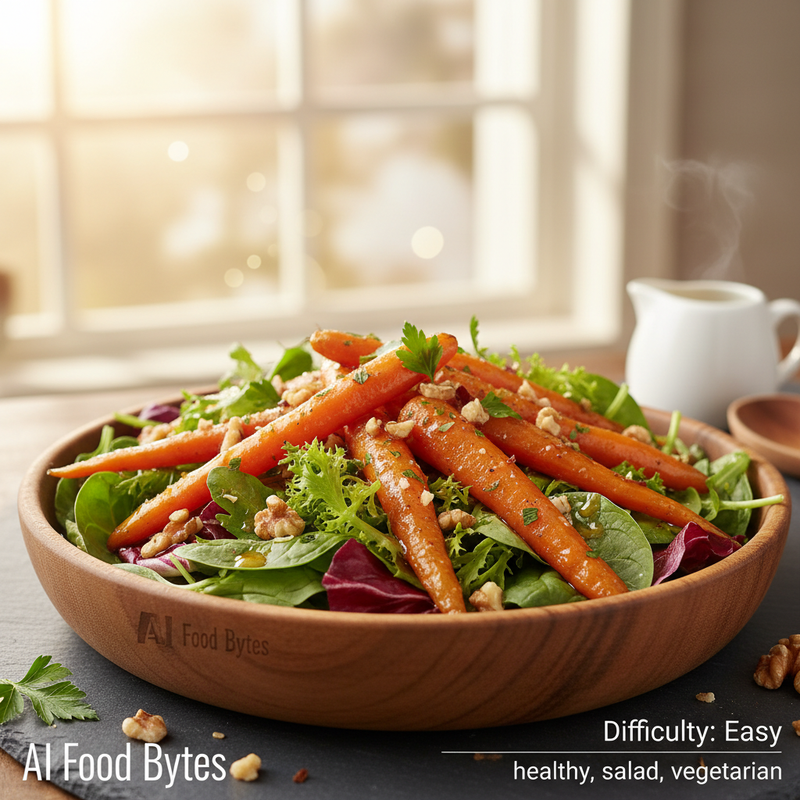 Honey Roasted Carrot and Walnut Salad hero image