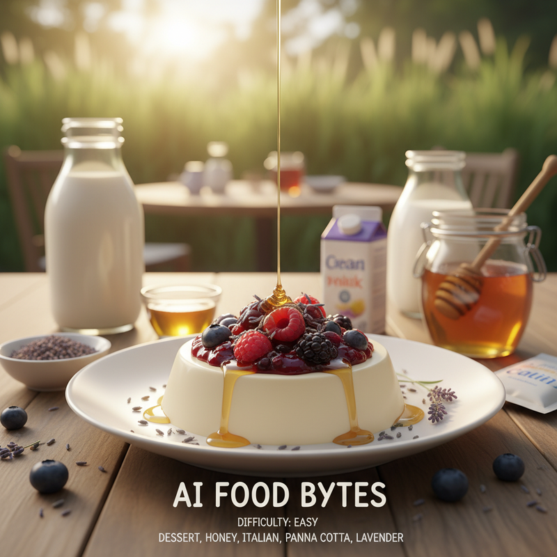 Lavender Honey Panna Cotta hero image