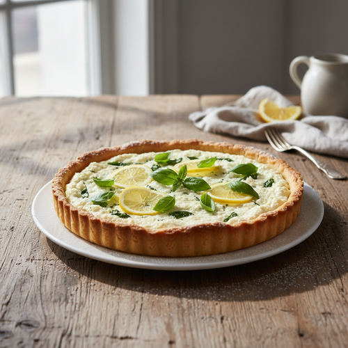 Lemon Basil Ricotta Tart preview