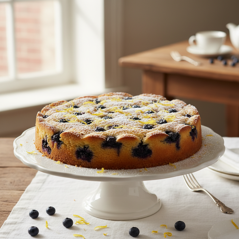 Lemon Blueberry Ricotta Cake hero image