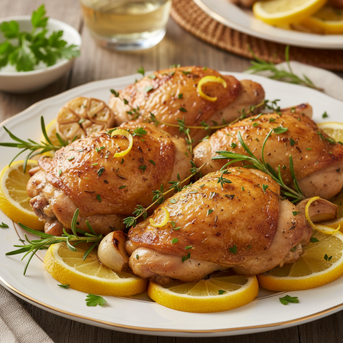 Lemon Herb Roasted Chicken Thighs preview