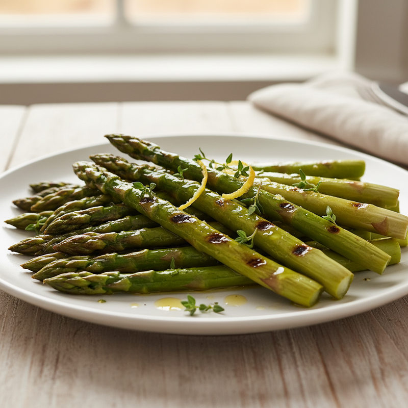Lemon Thyme Grilled Asparagus hero image