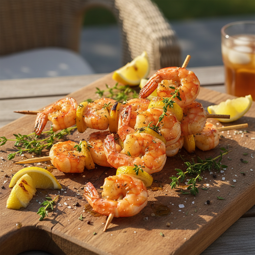 Lemon Thyme Grilled Shrimp Skewers preview