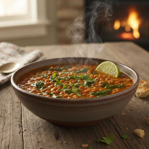 Lentil and Spinach Coconut Curry Soup preview