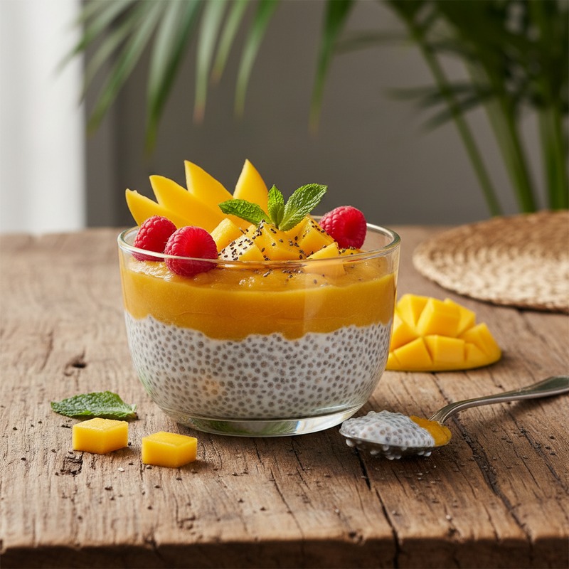 Mango Coconut Chia Pudding hero image
