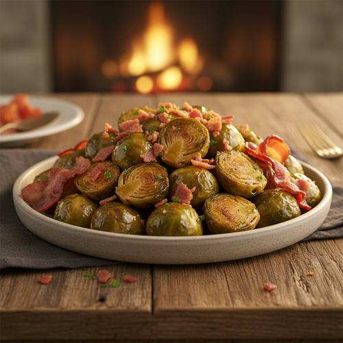 Maple Glazed Brussels Sprouts with Bacon preview
