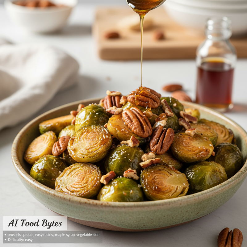 Maple Glazed Brussels Sprouts with Pecans hero image