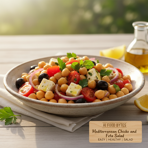 Mediterranean Chickpea and Feta Salad preview