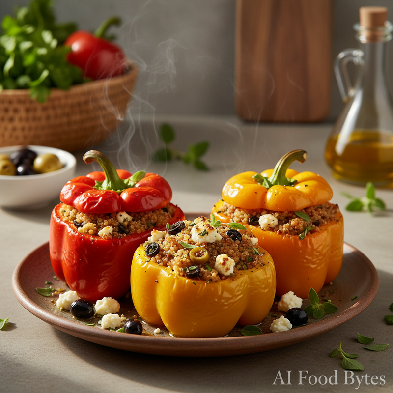 Mediterranean Stuffed Bell Peppers hero image