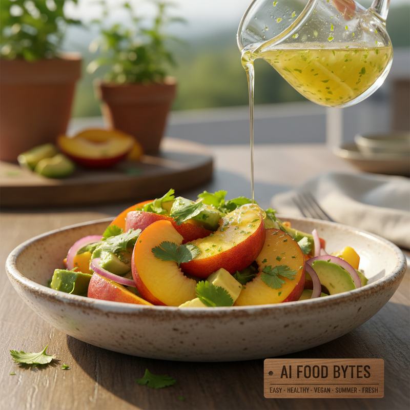 Peach and Avocado Salad with Lime Vinaigrette hero image