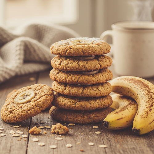 Peanut Butter Banana Oatmeal Cookies preview