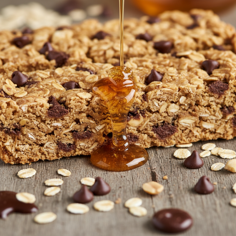 Peanut Butter Chocolate Chip Oat Bars hero image