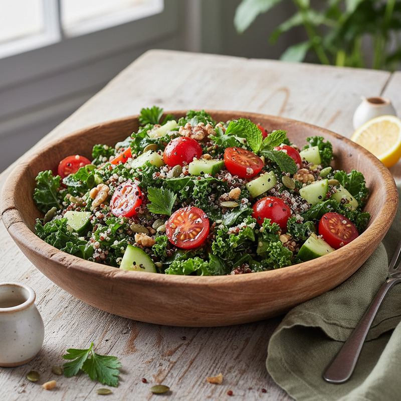 Quinoa and Kale Superfood Salad hero image