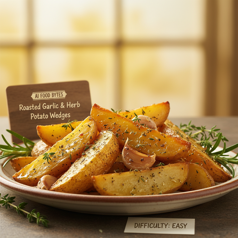 Roasted Garlic and Herb Potato Wedges hero image