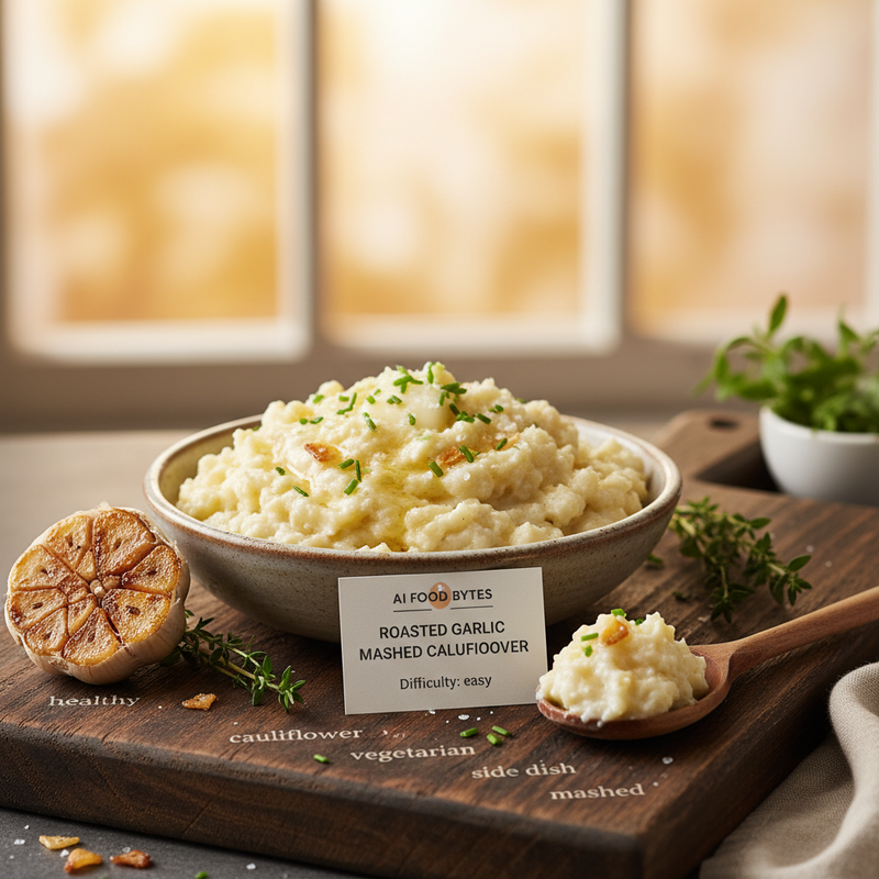 Roasted Garlic Mashed Cauliflower hero image