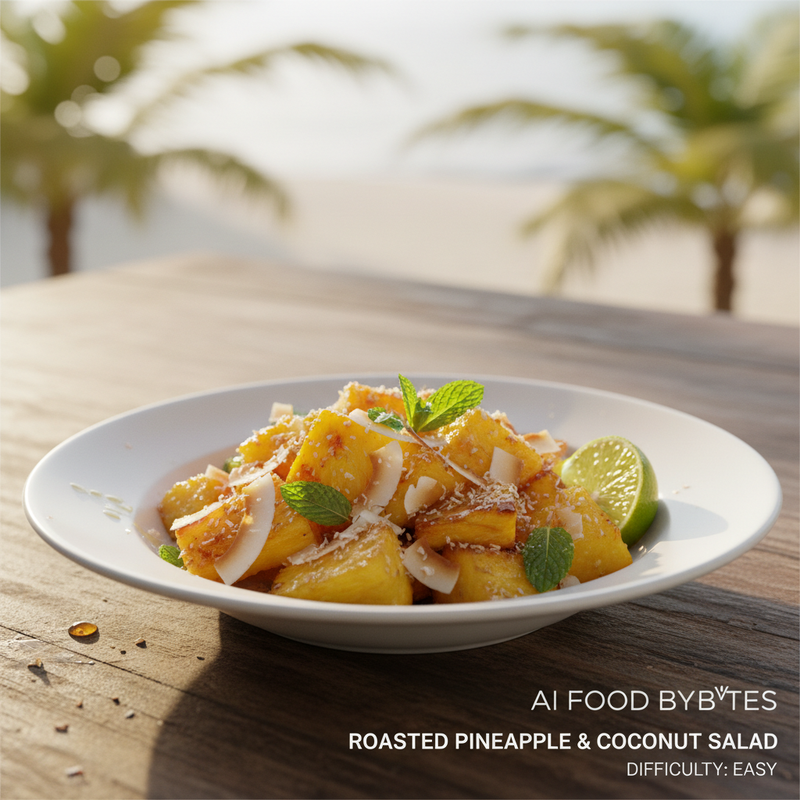 Roasted Pineapple and Coconut Salad hero image
