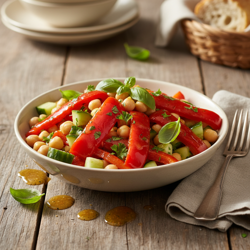 Roasted Red Pepper and Chickpea Salad preview