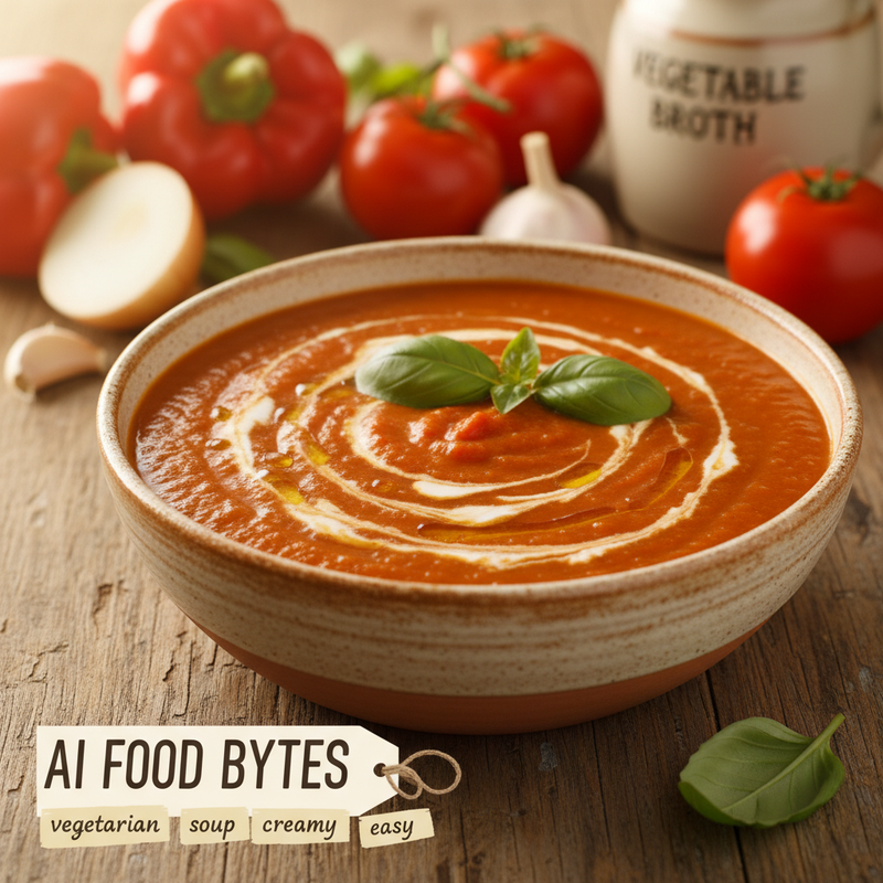 Roasted Red Pepper and Tomato Bisque hero image