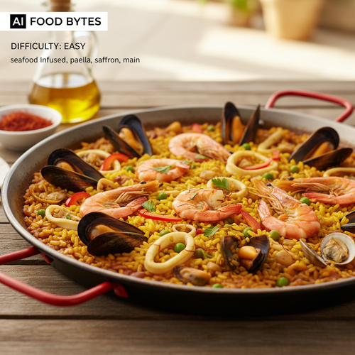 Saffron Infused Seafood Paella preview