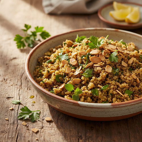 Savory Herb-Infused Quinoa Pilaf with Almonds preview