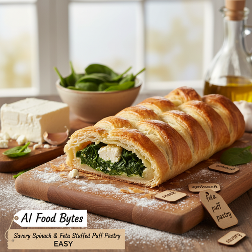 Savory Spinach and Feta Stuffed Puff Pastry preview
