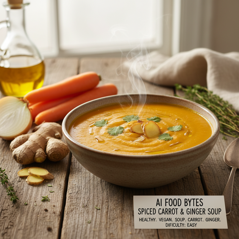 Spiced Carrot and Ginger Soup hero image